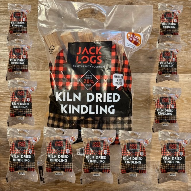 12 BAGS Of Jack Logs Kindling Sticks ADD TO ORDER
