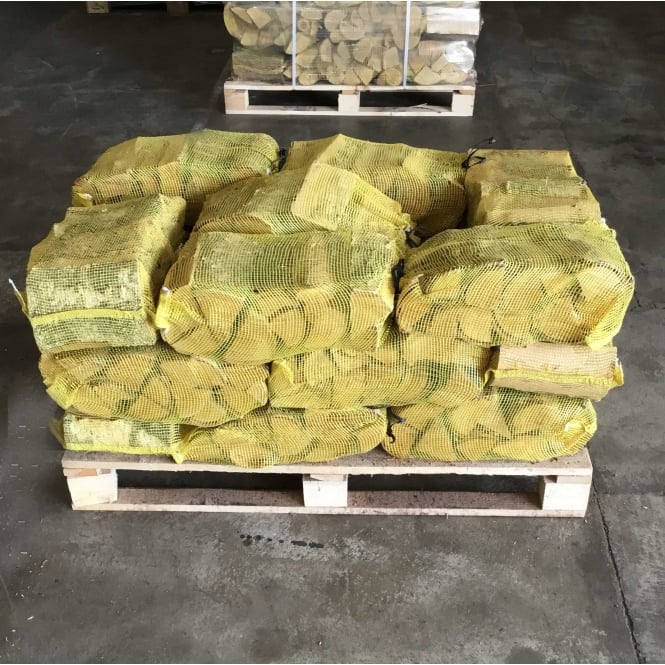 20 Nets Of Kiln Dried Birch Logs