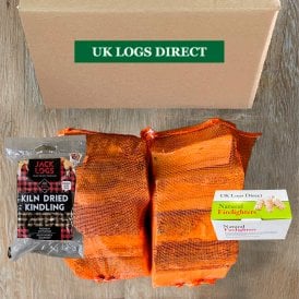 Box Of Kiln Dried OAK Nets Kindling Firelighters DELIVERED