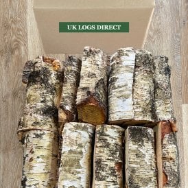 Boxes Of Kiln Dried BIRCH Logs Delivered To Your Door