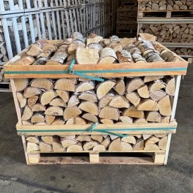 Kiln Dried Birch Logs Half Crate