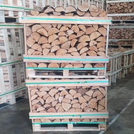 Kiln Dried Double Half Birch Crate Stack