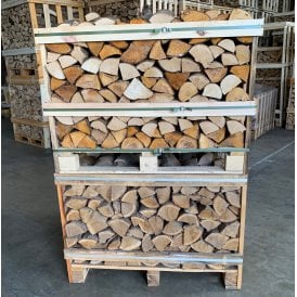Kiln Dried Half OAK Crate & Half Economy Hardwood Crate Stack